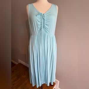 NWT Torrid Light Blue Super Soft Shirred Midi Dress - Torrid Size 3 (22-24, 3X)